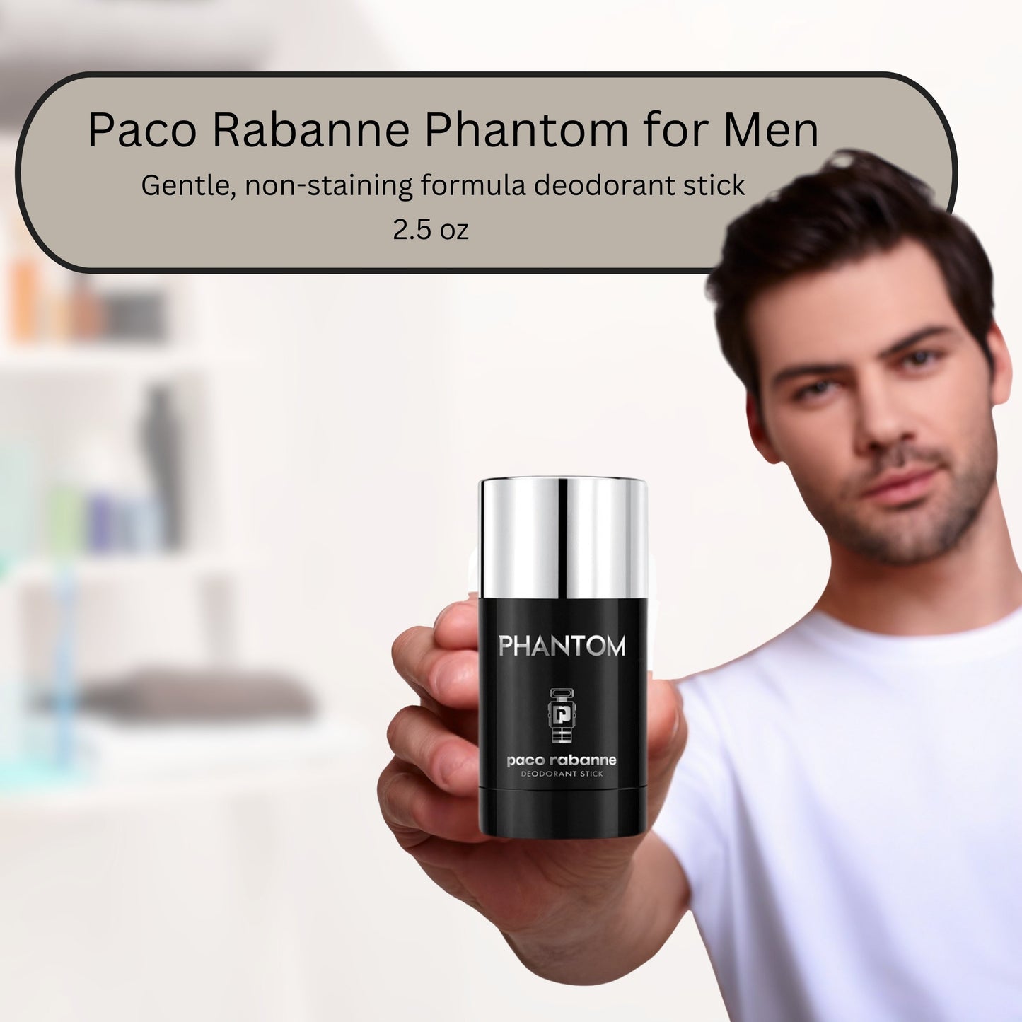PACO RABANNE PHANTOM by Paco Rabanne, DEODORANT STICK 2.5 OZ