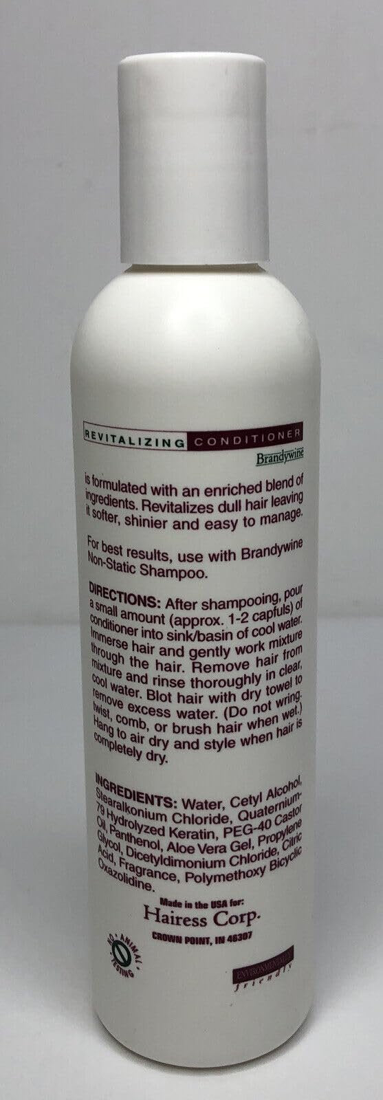 Brandywine Wig Conditioner – 8 oz for Synthetic Wigs, Natural Hair & Hairpieces