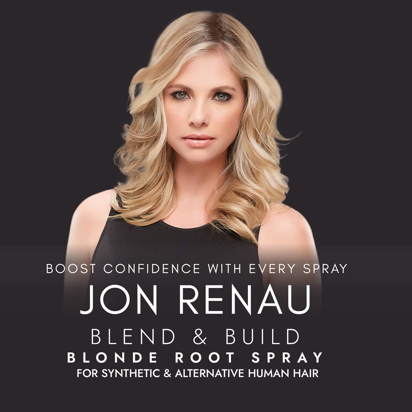 Jon Renau Blend and Build Root Touch Up - Root Spray for Human Hair, Wigs and Toppers - Blonde - 2.5 fl. oz. Also for Synthetic Wig and Extensions
