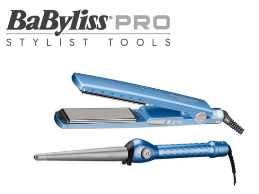 BaByliss Pro Nano Titanium Flat Iron 1 1/4? + Free Coni Curl 1 1/4?