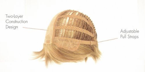 Amore BRITTANY Monofilament Wig by Rene of Paris and Wig Lift Comb - Dark Chocolate - Bundle 2 Items