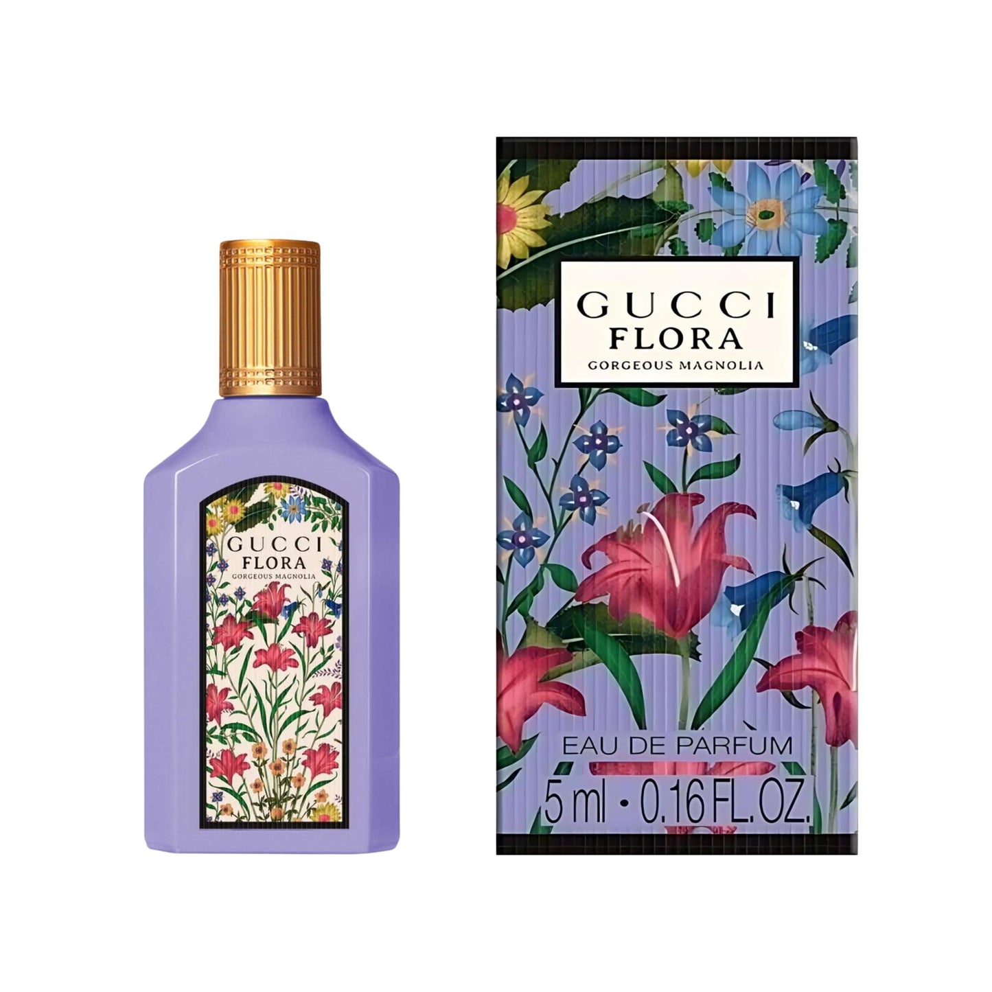 Gucci Flora Gorgeous Magnolia Eau De Parfum ~ Mini Splash Top 0.16 Fl Oz