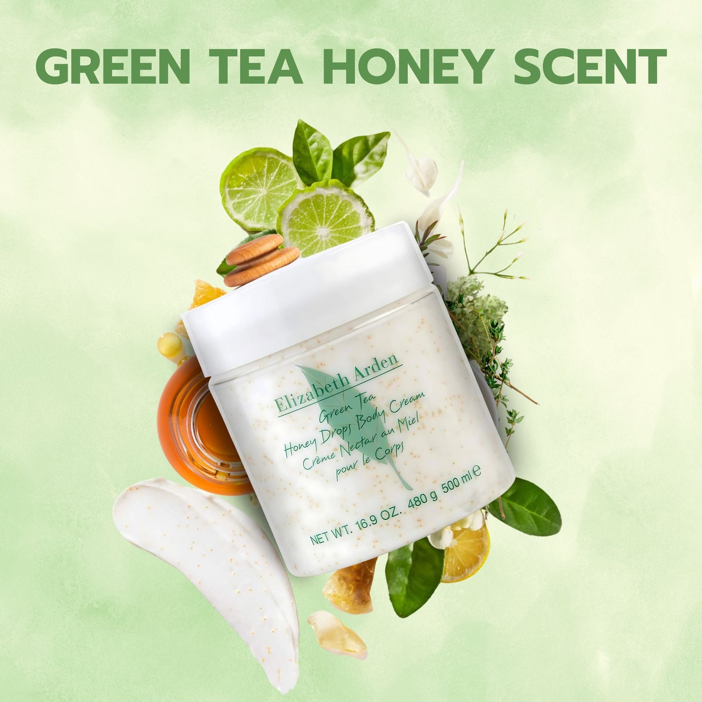 Elizabeth Arden Green Tea Honey Drops Body Lotion Cream, 16.9 Oz