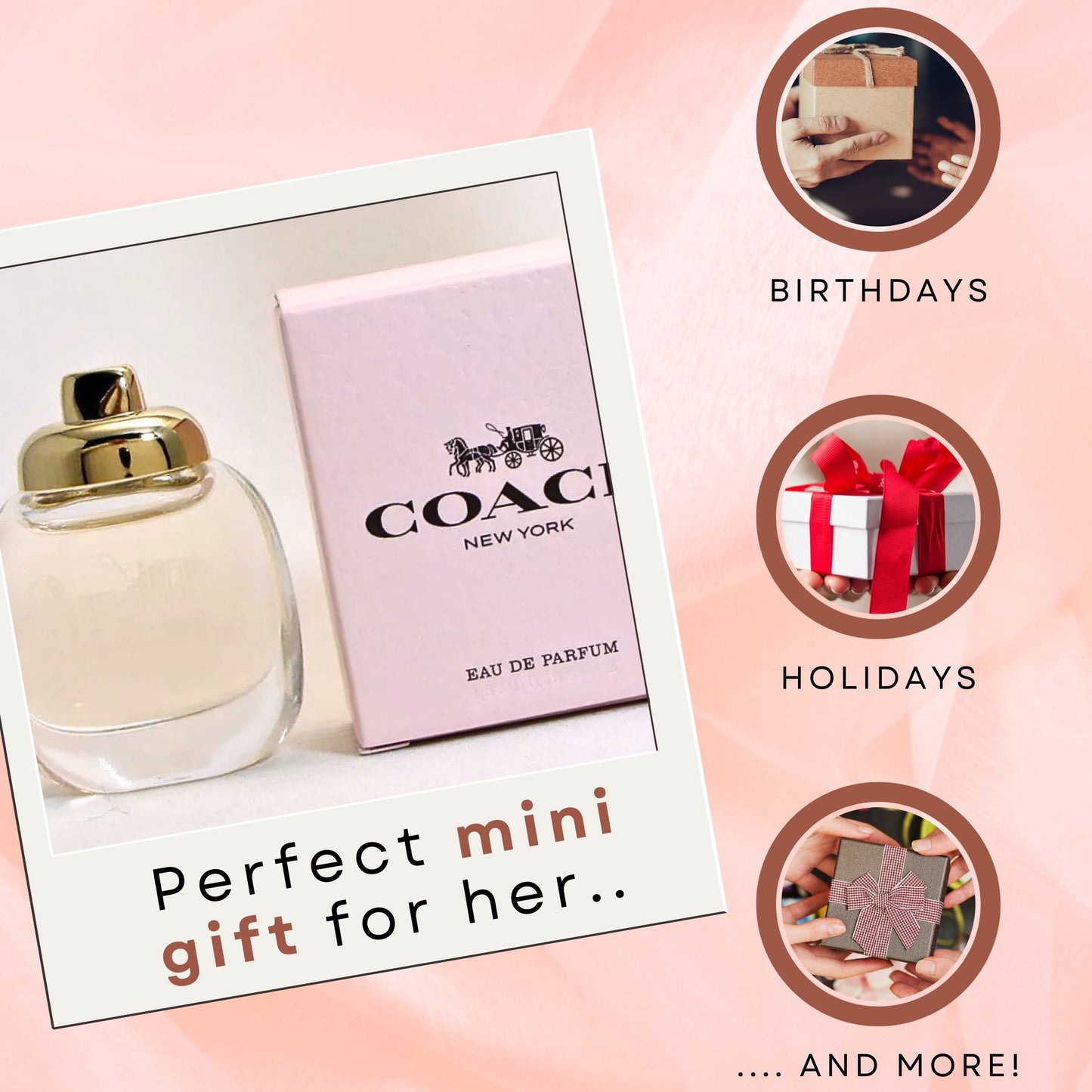 Coach New York Eau de Parfum, Perfume for Women .15 oz Mini, Splash