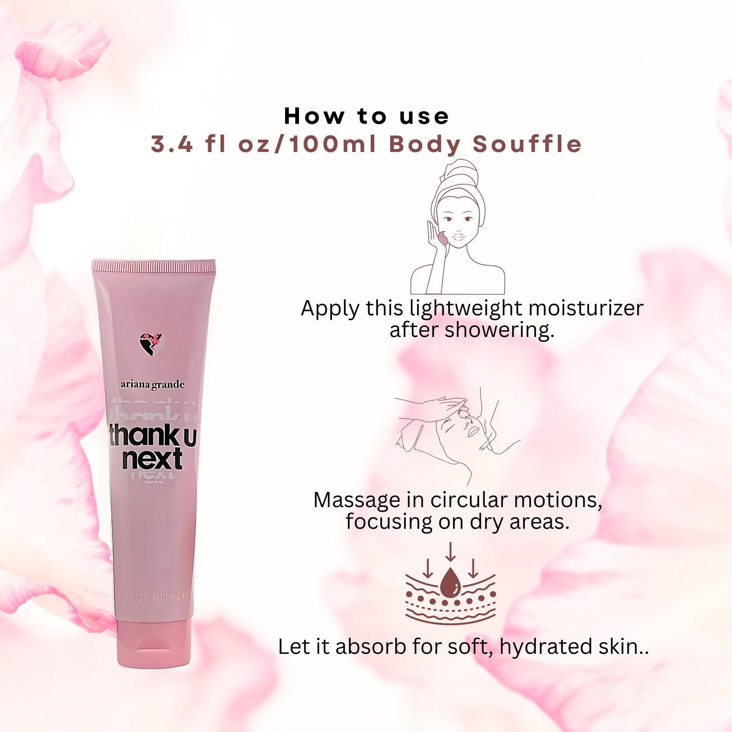 Thank U Next by Ariana Grande, 3 Piece Gift Set for Women