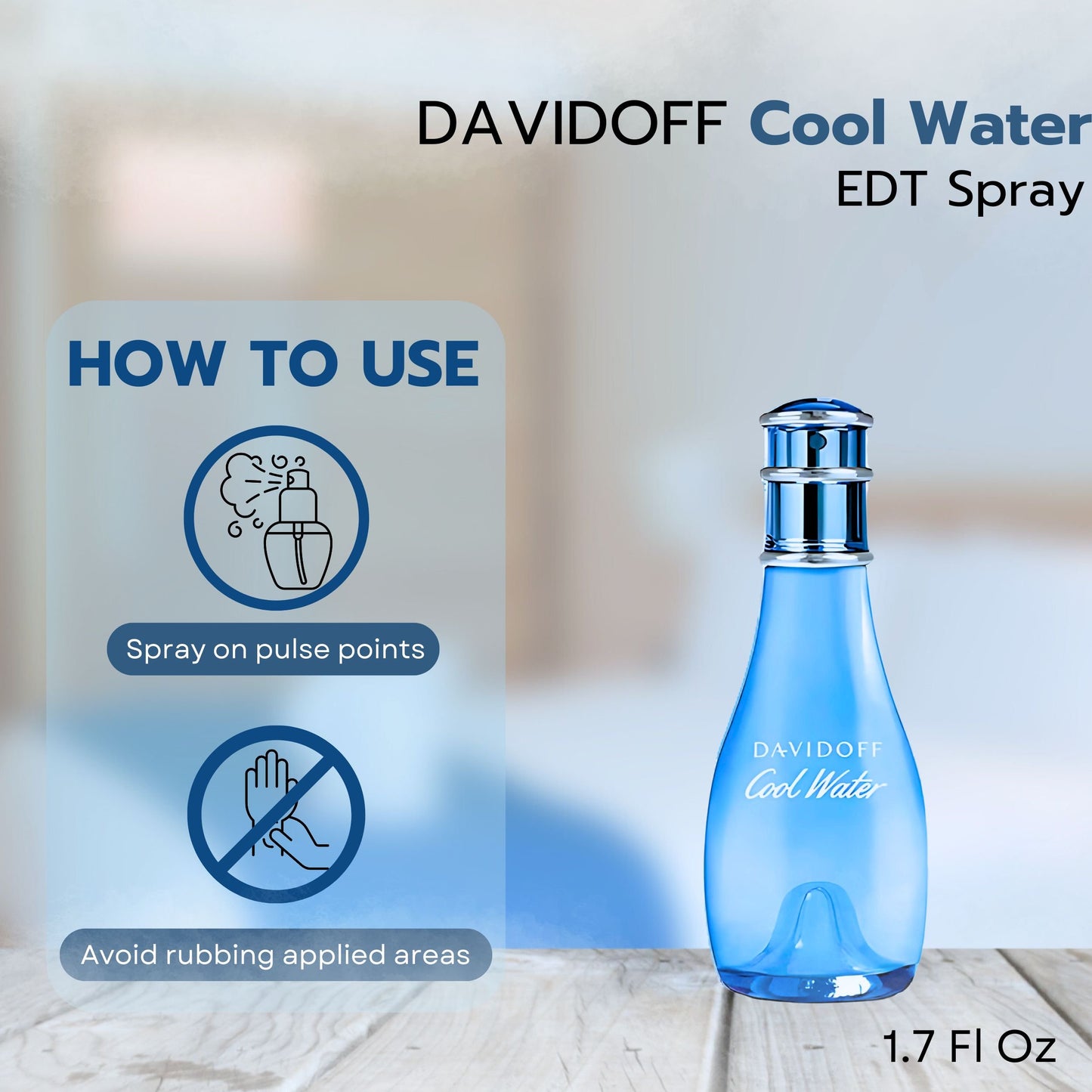 Davidoff Cool Water Perfume Gift Set for Women – 3 Piece Fragrance & Body Care Set
