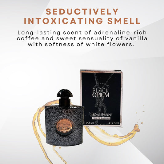 Yves Saint Laurent Black Opium Eau De Parfum Splash Miniature for Women 7ml/0.25 Oz