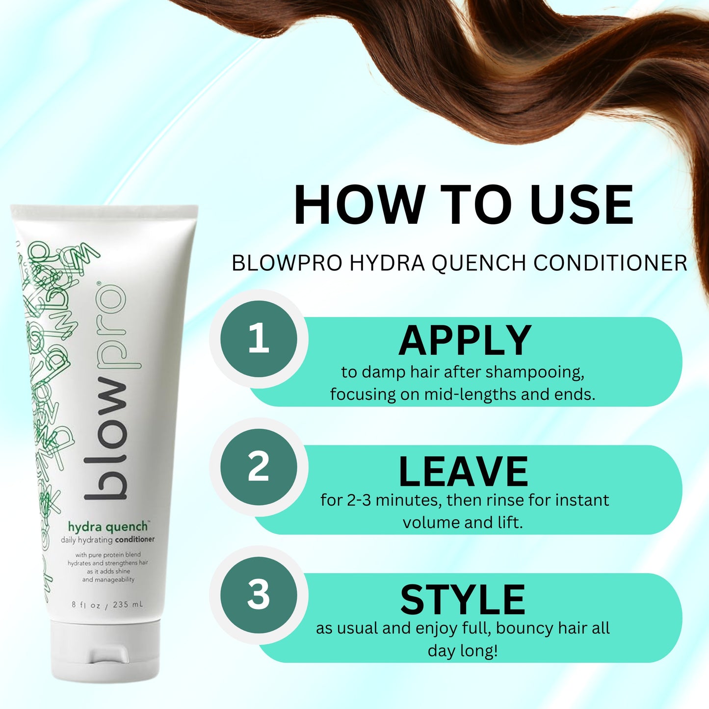 Blow Pro Hydra Quench Daily Hydrating Conditioner 8 oz