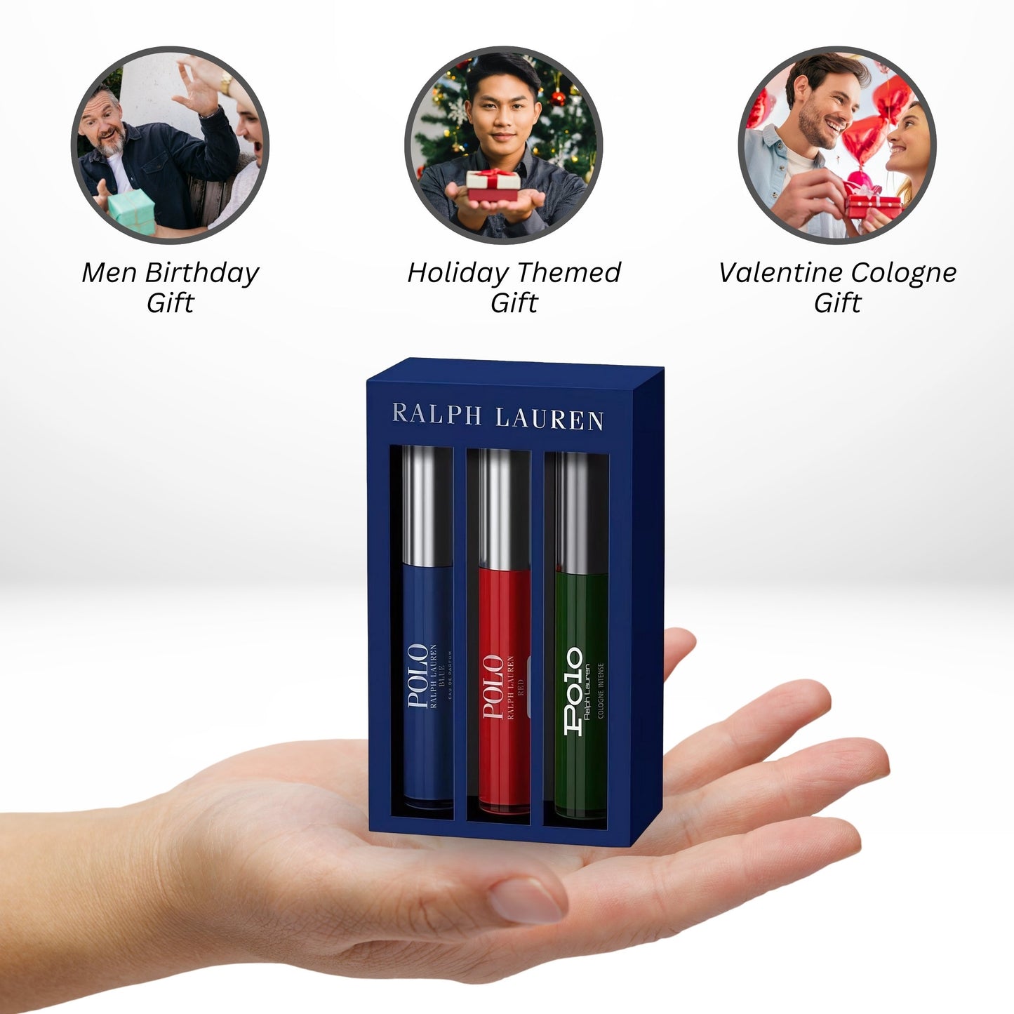 Ralph Lauren Polo Cologne Travel Spray Set for Men – 3 Piece Mini Fragrance Collection