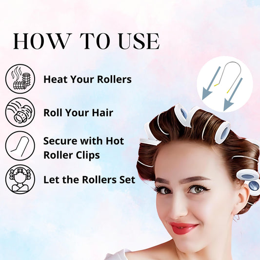 Sta-Rite Hot Roller Clips – Medium Size for Electric Rollers (8 Count)