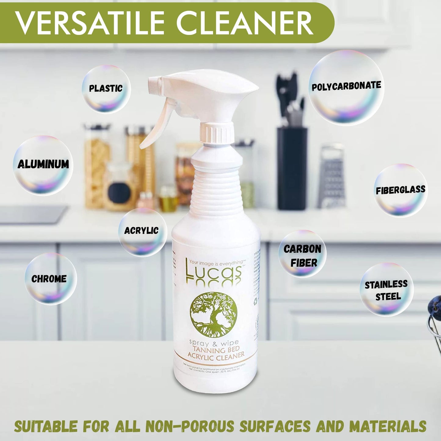 LUCASOL Acrylic and Plastic Cleaner, 32 Ounce
