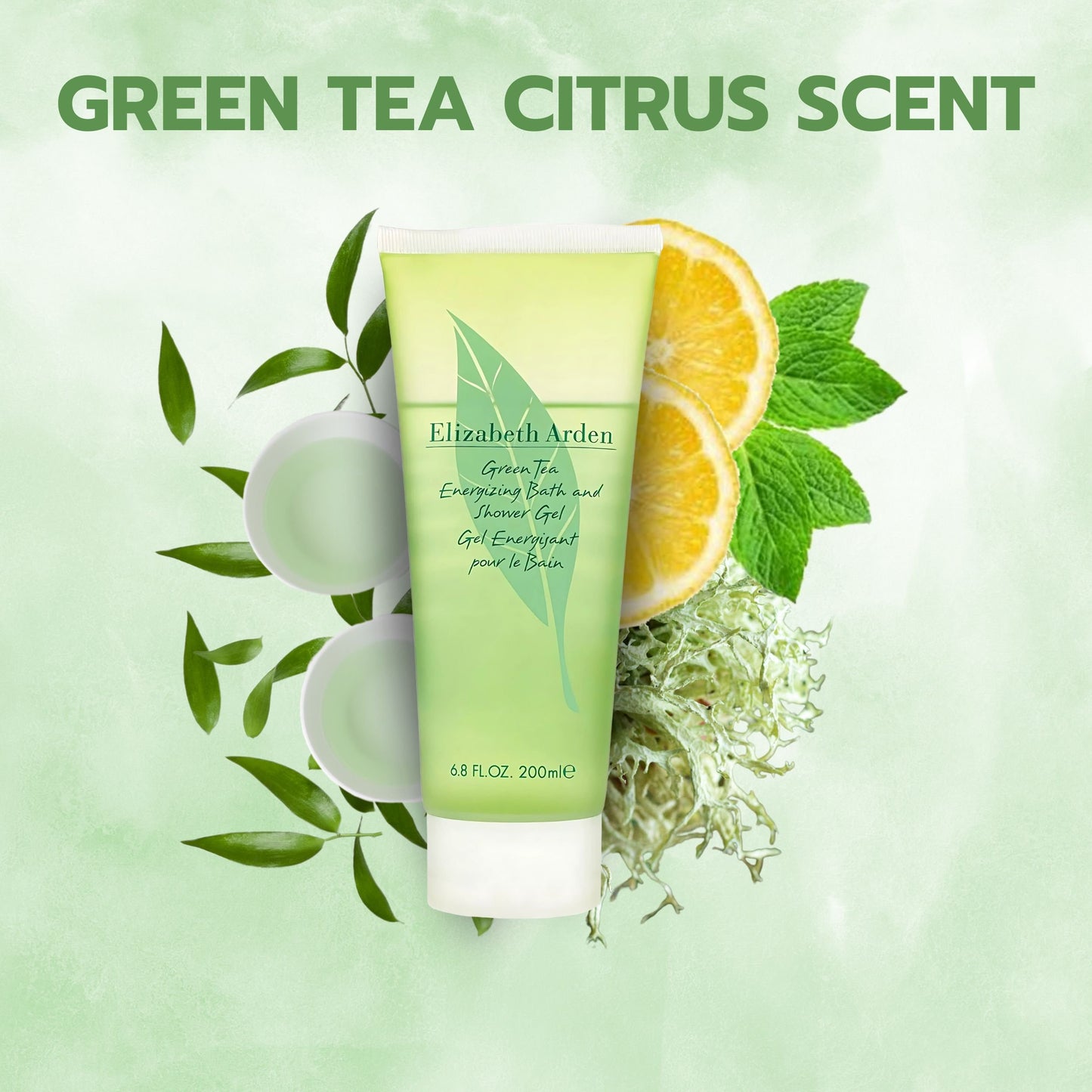 GREEN TEA/ELIZABETH ARDEN SHOWER GEL 6.8 OZ (200 ML) (W)