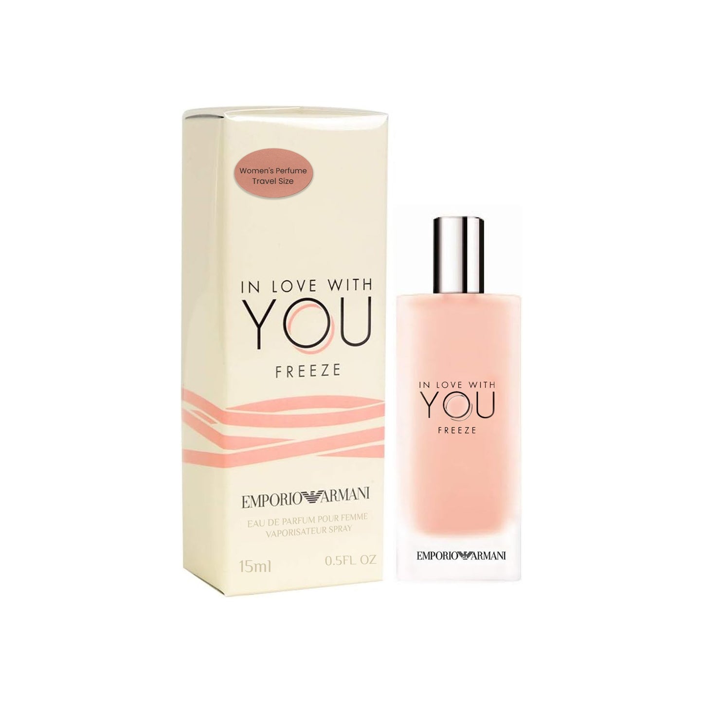 Giorgio Armani Emporio In Love With You Freeze Perfume for Women – EDP Travel Spray (0.5 oz)