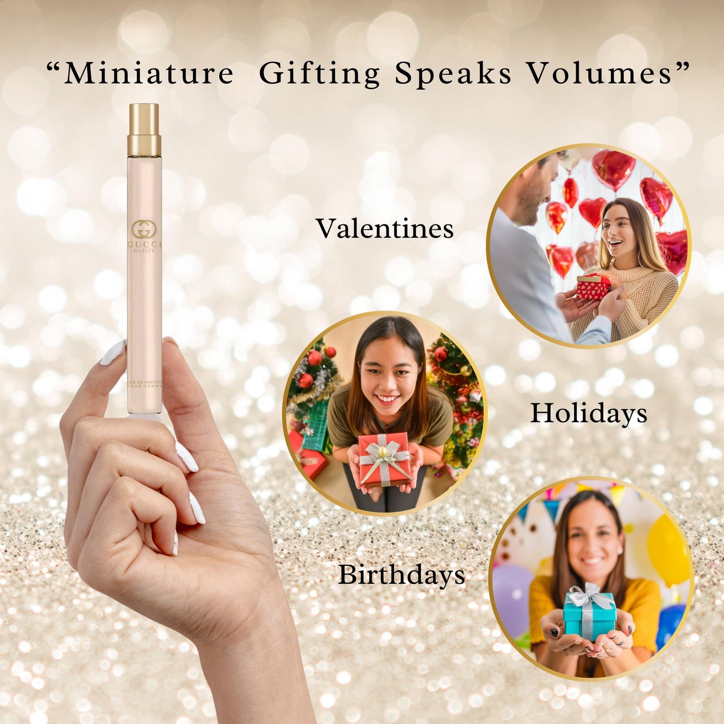 Gucci Guilty Perfume for Women Travel Spray EDP Pour Femme 0.33 Fl oz