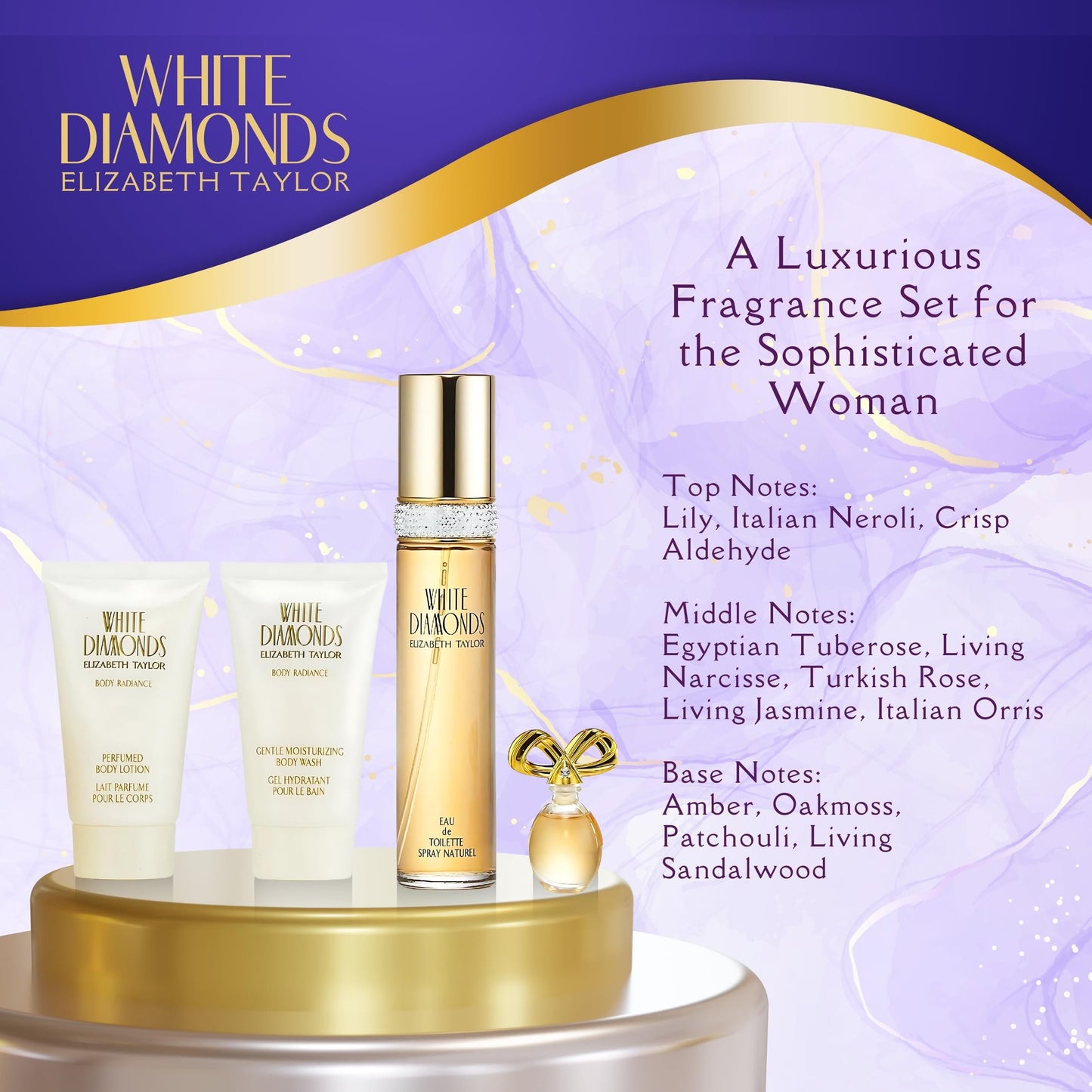 Elizabeth Taylor White Diamonds EDT 50ml Gift Set