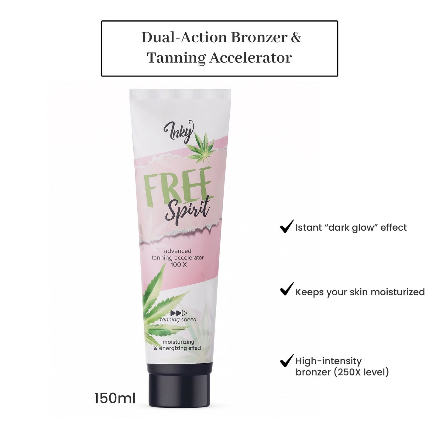Dark Bronzer + Tanning Accelerator 150ml by Inky