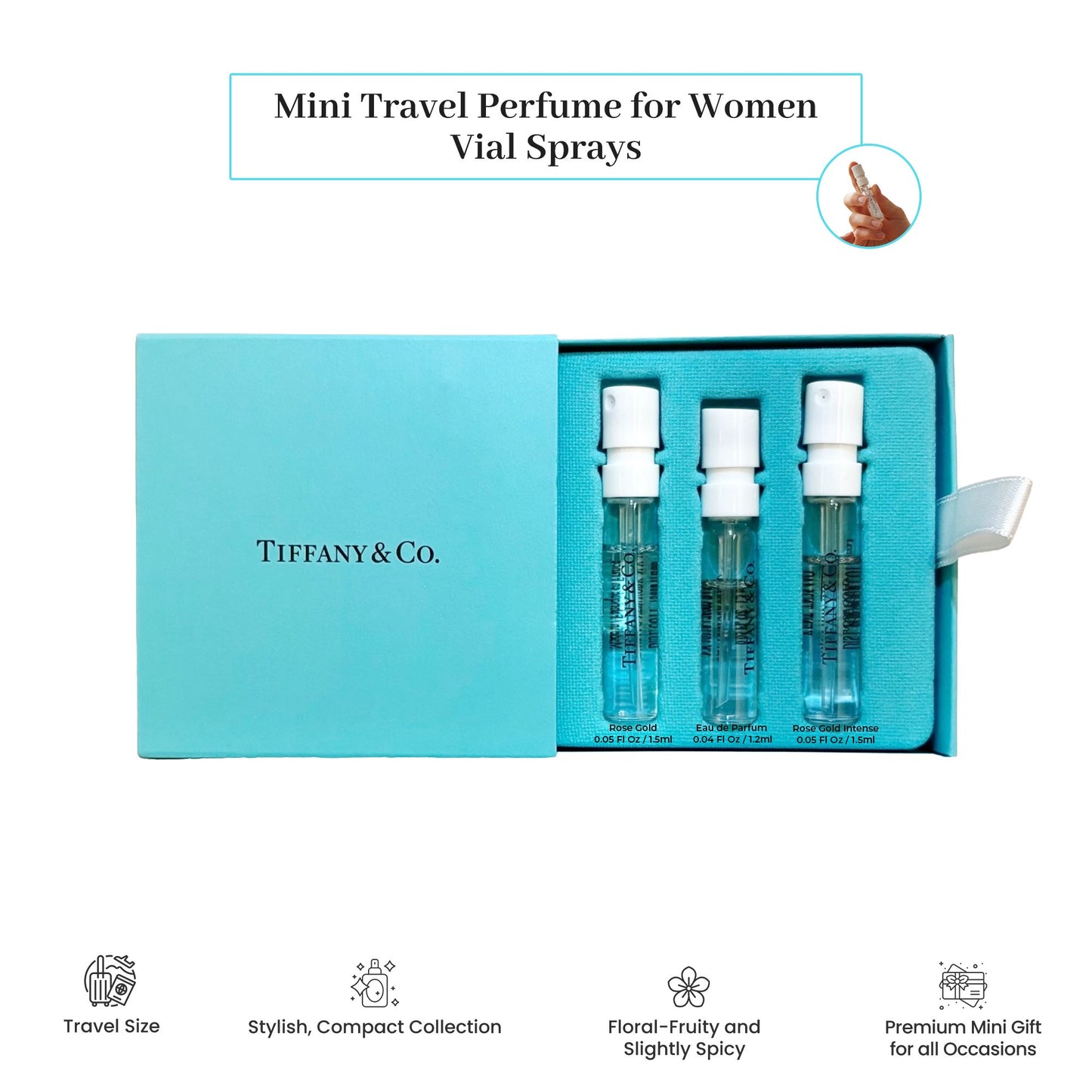 Tiffany & Co. Rose Gold Intense Eau de Parfum Mini Spray – 0.16 oz (5 ml)