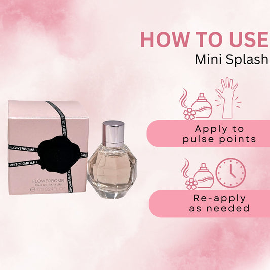 Viktor & Rolf Flowerbomb Eau De Parfum Travel Splash Mini .24 oz. 7ml