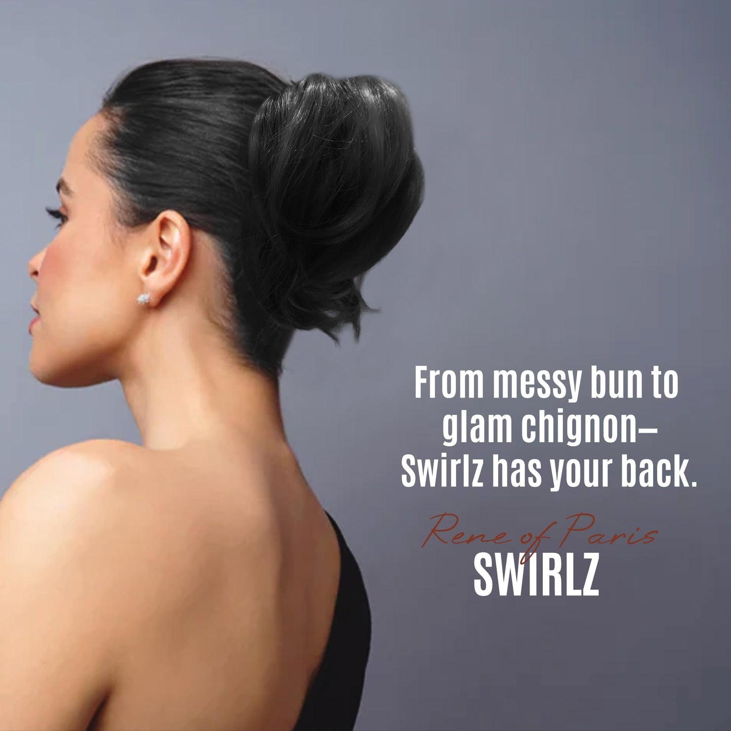 Rene of Paris Swirlz Messy Bun Hair Piece – Dark Blonde Synthetic Clip-In