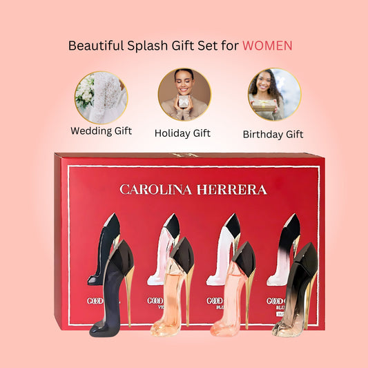 Carolina Herrera Good Girl Mini Perfume Gift Set – 4 Piece Eau de Parfum Splash Collection
