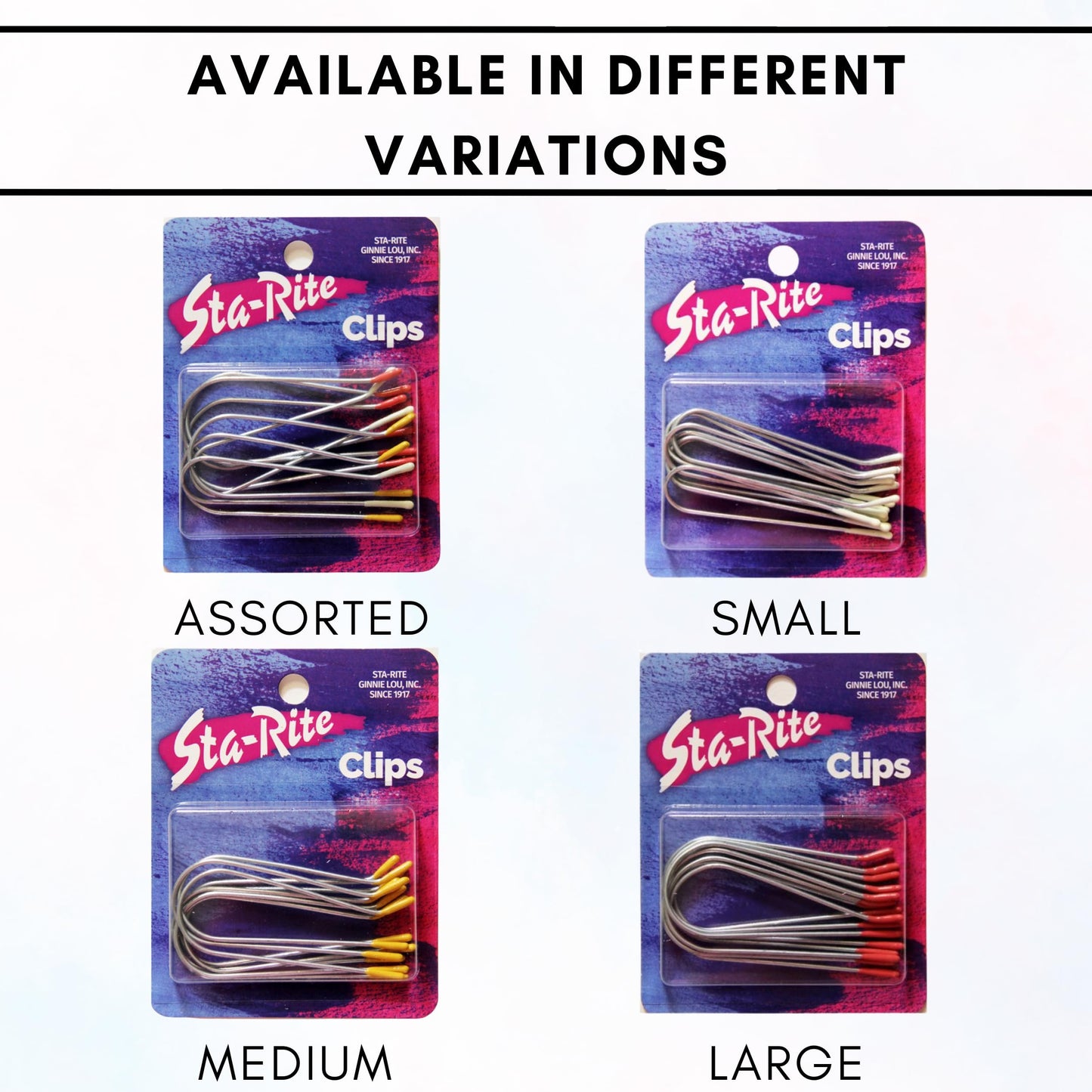 Sta-Rite Hot Roller Clips – Medium Size for Electric Rollers (8 Count)