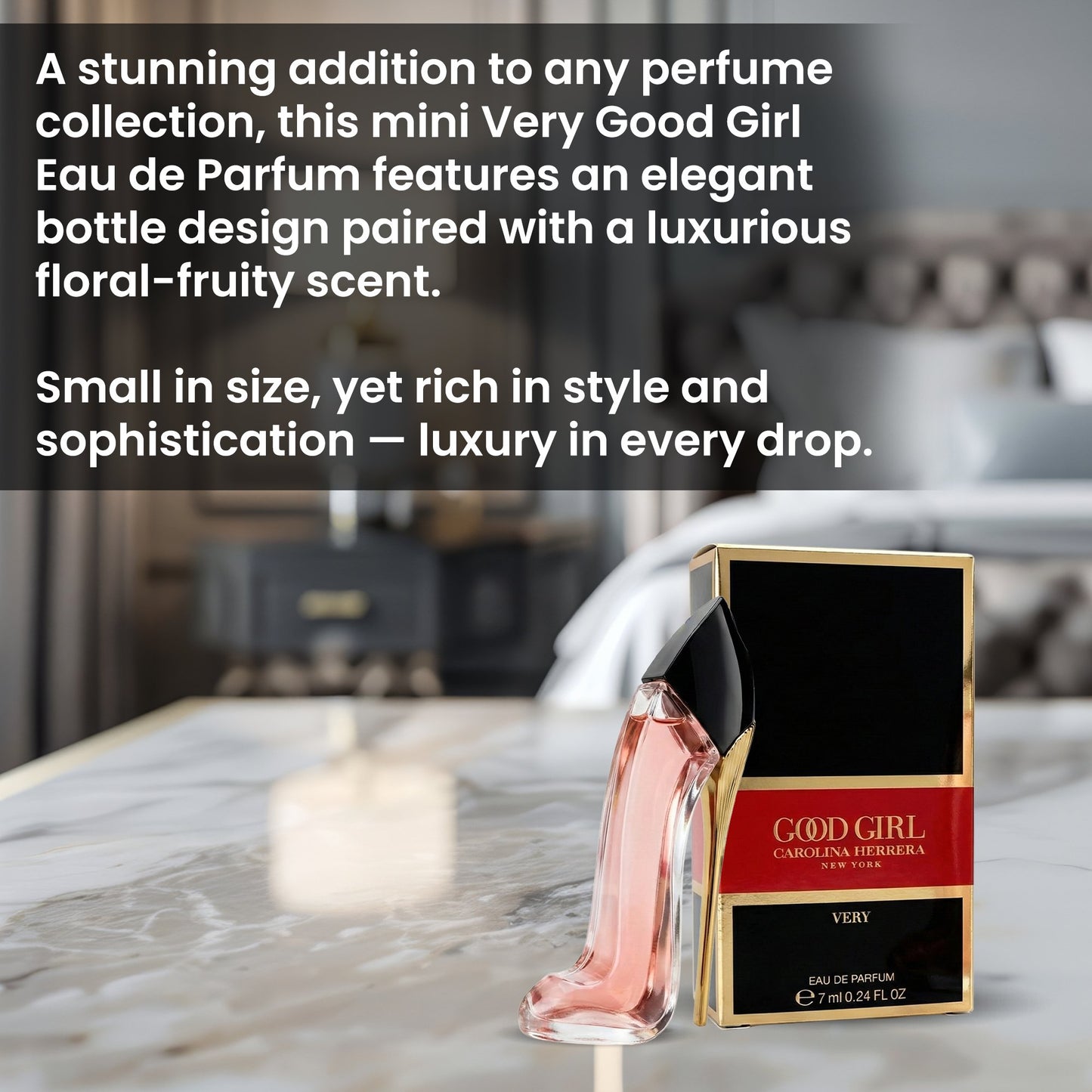Carolina Herrera Very Good Girl Perfume for Women Travel Splash Mini EDP 0.24 fl oz