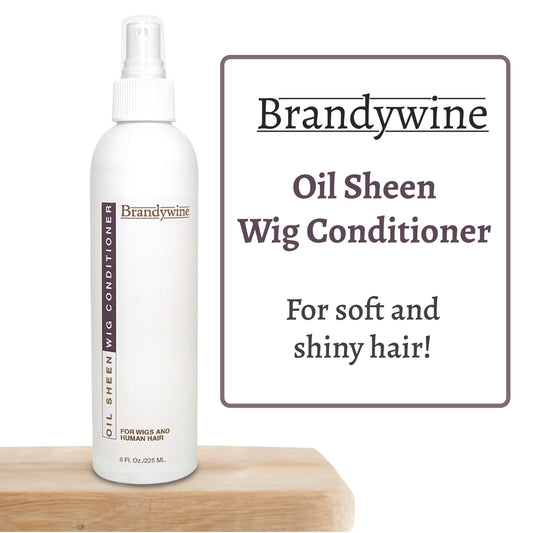 Brandywine Wig Conditioner Oil Sheen Spray – 8 Fl Oz for Synthetic & Natural Hair Wigs