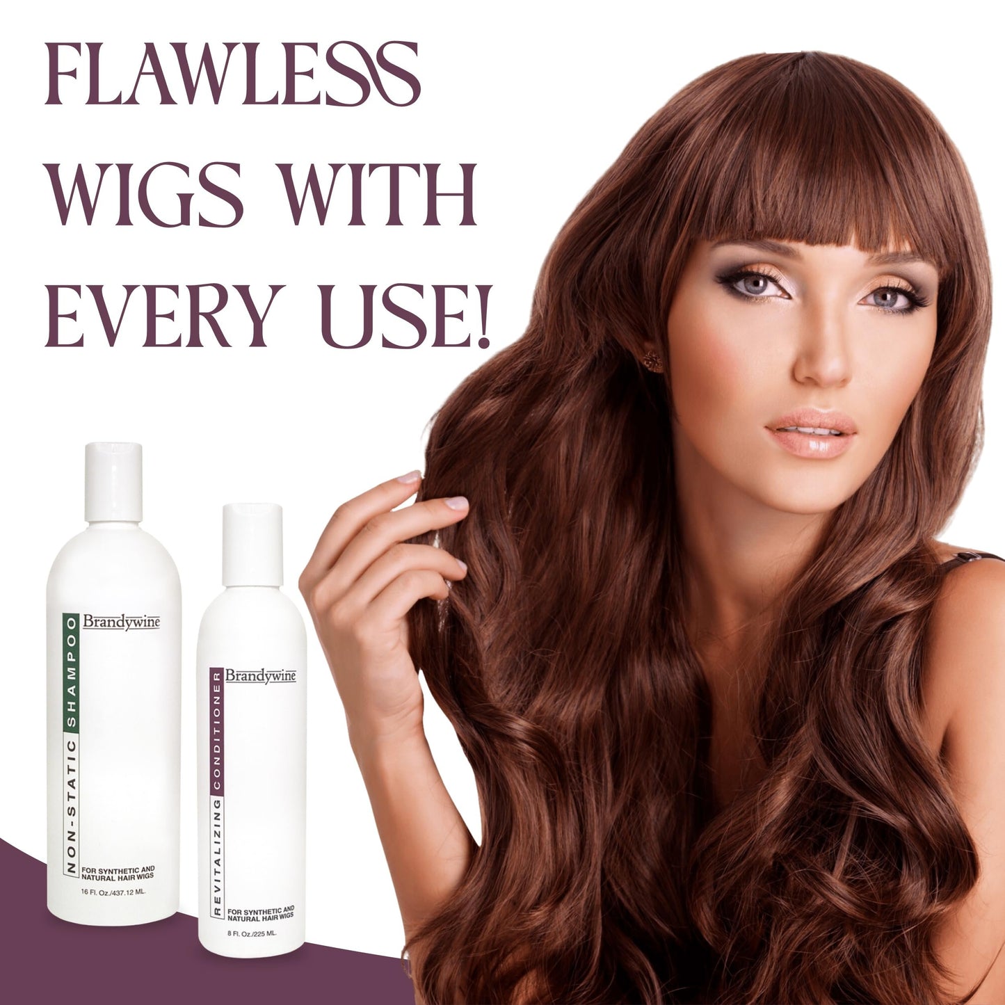 Brandywine Non Static Shampoo 16 Ounce & Revitalizing Conditioner 8 Ounce, Value Pack