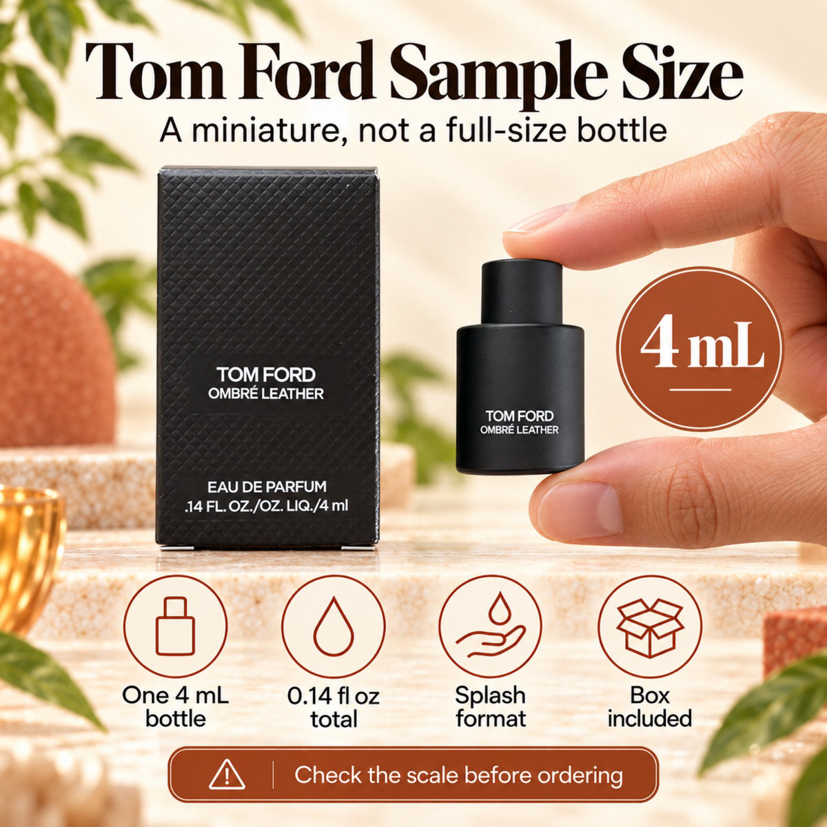 Tom Ford Ombre Leather Eau de Parfum Mini – 4 ml