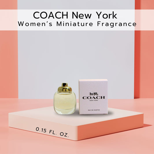 Coach New York Eau de Parfum, Perfume for Women .15 oz Mini, Splash
