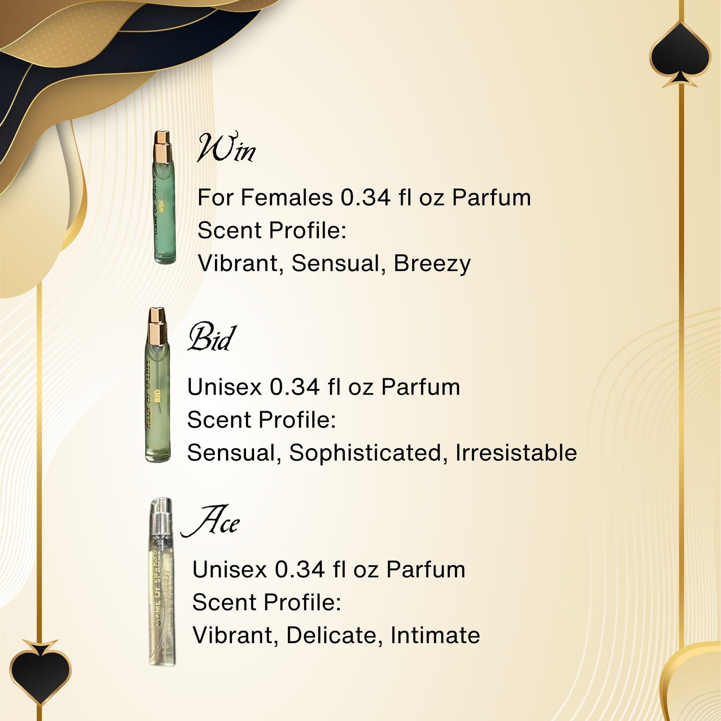 Jo Milano Game Of Spades Perfume Men And Women Mini Coffret Gift Set