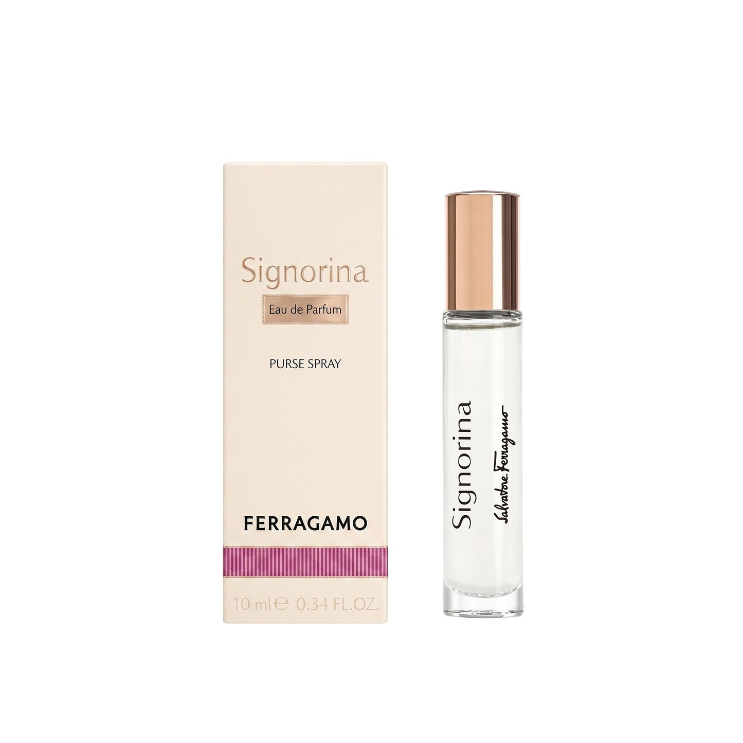 Salvatore Ferragamo Signorina Eau de Parfum 10ml Purse Spray for Women – Travel Size Floral Fragrance, Luxury Mini Perfume
