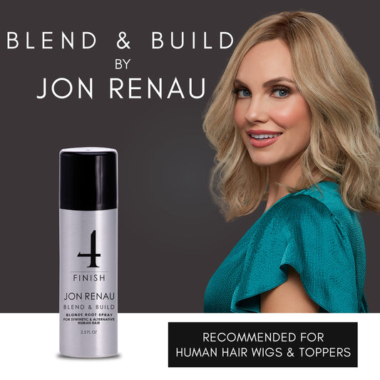 Jon Renau Blend and Build Root Touch Up - Root Spray for Human Hair, Wigs and Toppers - Blonde - 2.5 fl. oz. Also for Synthetic Wig and Extensions
