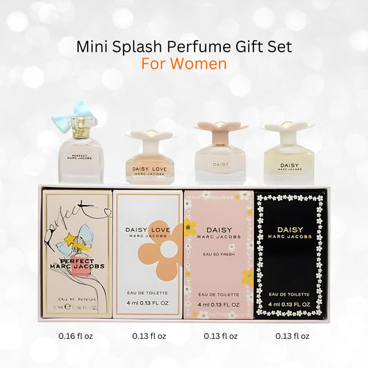 Marc Jacobs 4 Pieces for Women Mini Gift Set, 0.55 Ounce