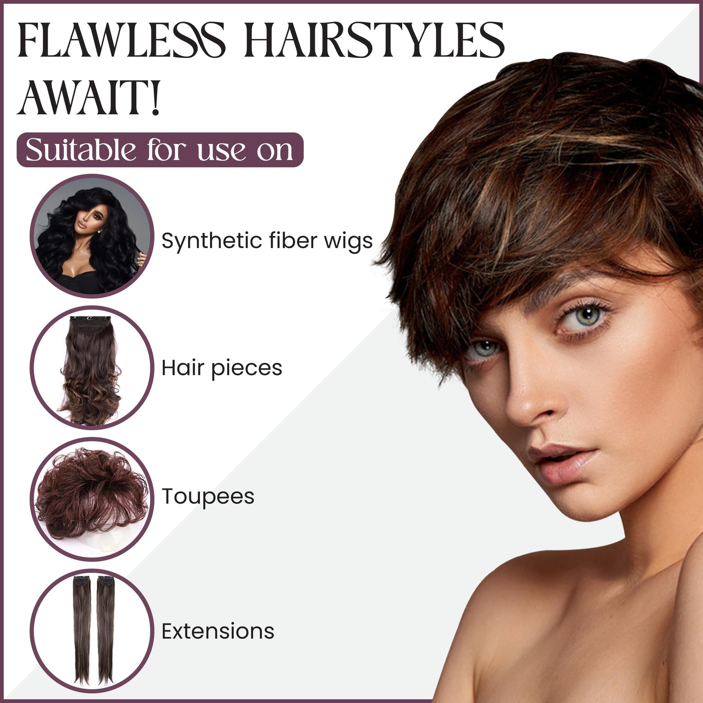 Brandywine Non-Aerosol Wig Spray for Synthetic and Natural Hair Wigs - 8 Fl Oz