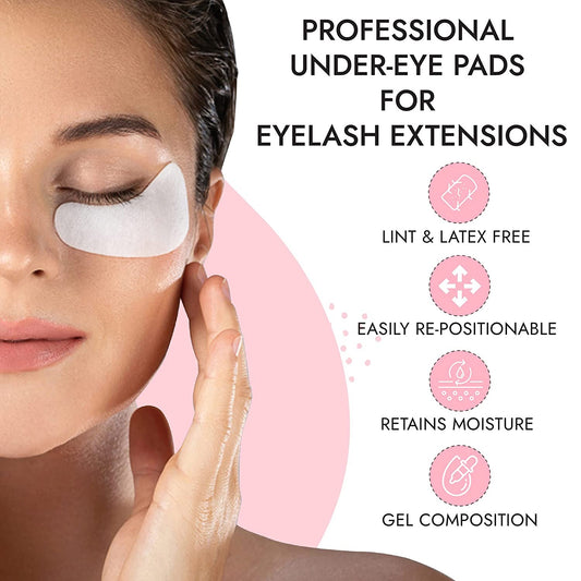 3D Beauty Biogel Eye Pads For Eyelash Extension - Lint Free Eye Pads Lash Extensions - Under Eye Patches For Eyelash Extension Kit - Under Eye Pads Eyelash Extension Supplies - 15 Sheets (30 Pairs)