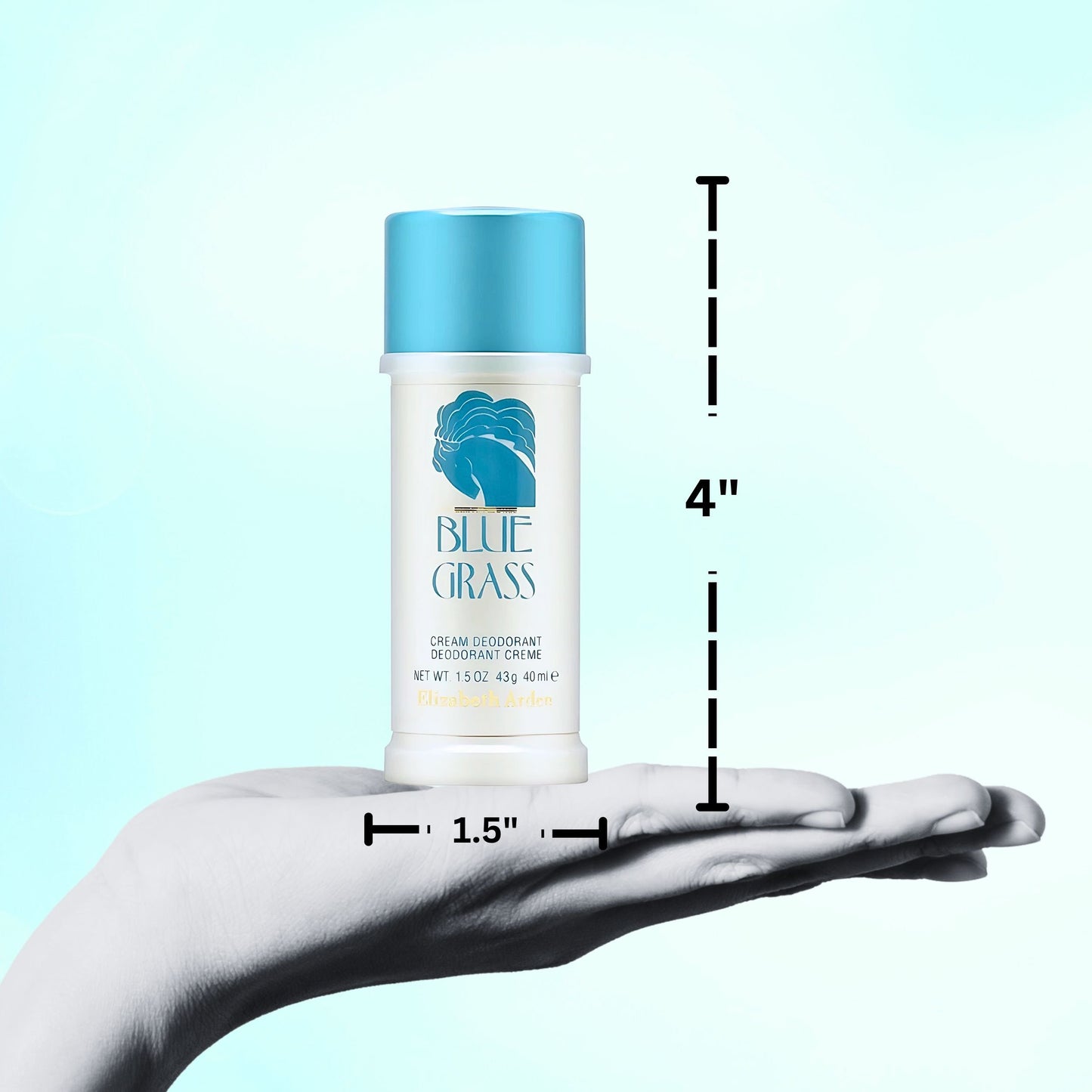 Blue Grass Perfume By Elizabeth Arden Deodorant Cream for Woman 1.5 oz. - 3 Pack