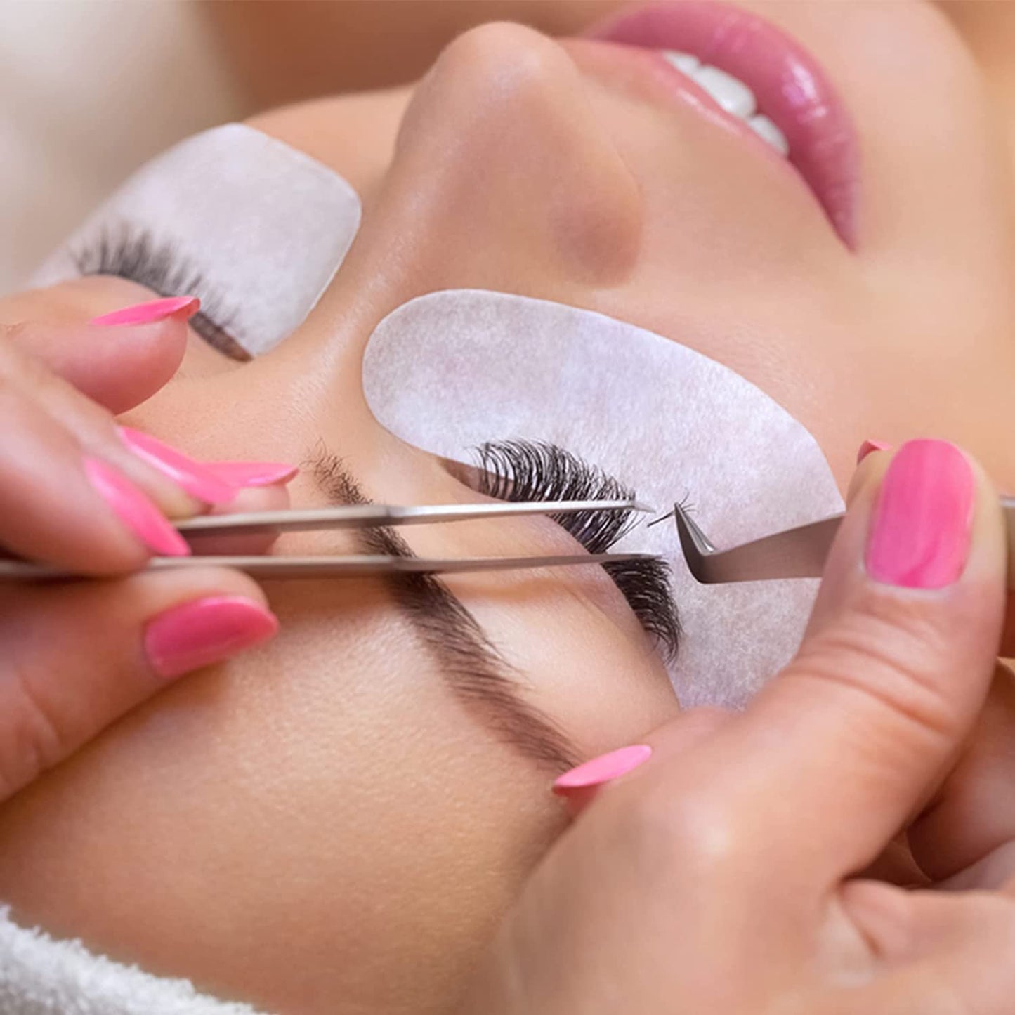 3D Beauty Biogel Eye Pads For Eyelash Extension - Lint Free Eye Pads Lash Extensions - Under Eye Patches For Eyelash Extension Kit - Under Eye Pads Eyelash Extension Supplies - 15 Sheets (30 Pairs)