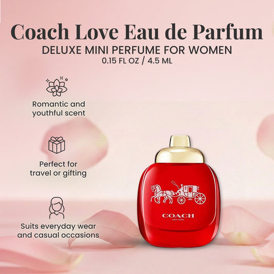 Coach Love Eau de Parfum Mini Splash for Women – 4.5ml Travel Size