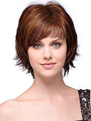 Noriko Sky Synthetic Wig by Rene of Paris and Wig Lift Comb - Chestnut - Bundle 2 Items