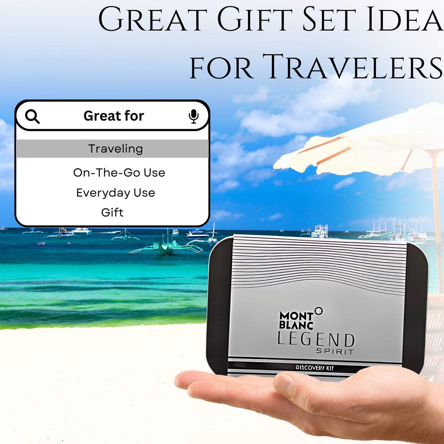 Mont Blanc Legend Spirit Eau De Toilette Gift Set