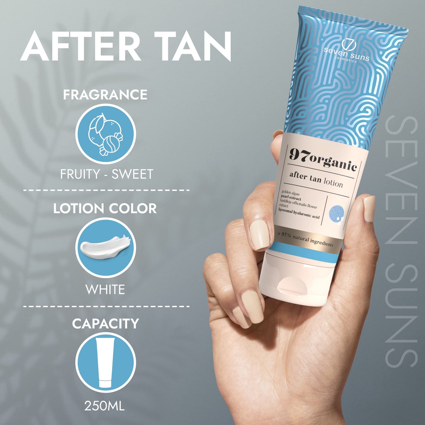 7 Suns Cosmetics Tan Extender Lotion - 97organic After Tan Lotion