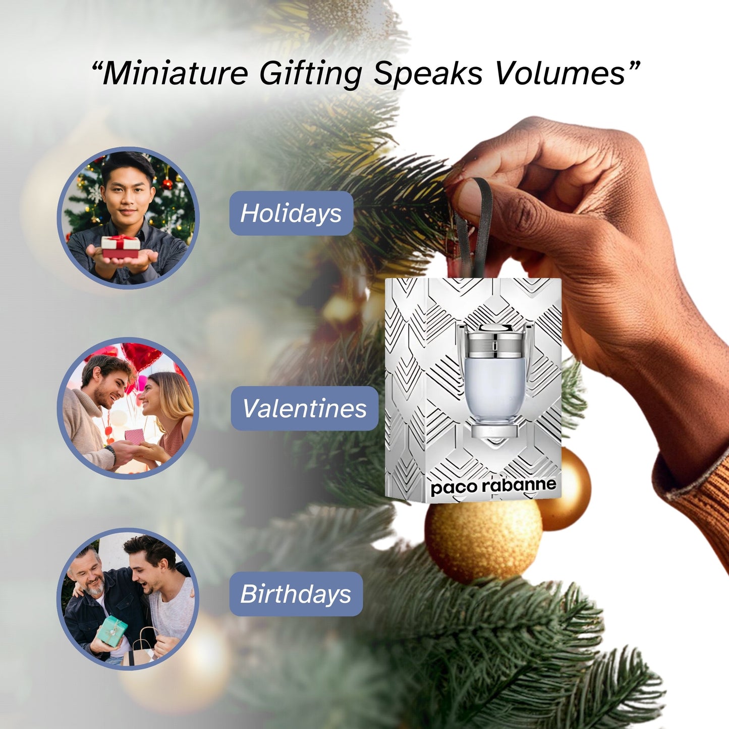 Paco Rabanne Invictus Perfume for Men Mini Splash EDT 0.17 Fl Oz