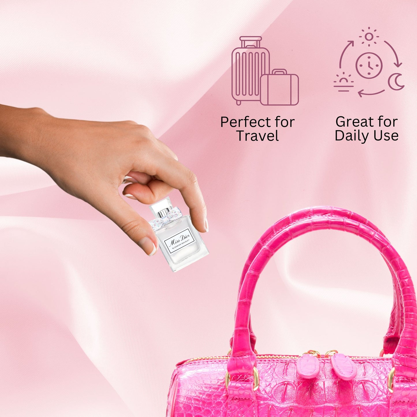 Dior Miss Blooming Bouquet Mini Perfume Women (Splash Mini Travel Size) 5 ml / 0.17 oz EDT