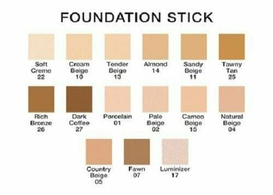 A.H.B. Foundation Stick SPF 15 - Full Coverage Stick Foundation with Creamy Finish (Porcelain)