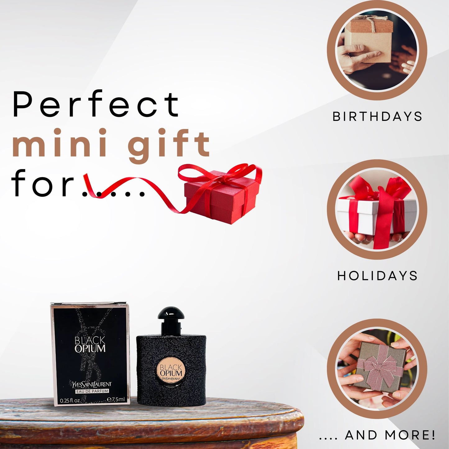 Yves Saint Laurent Black Opium Eau De Parfum Splash Miniature for Women 7ml/0.25 Oz