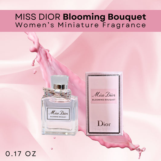 Dior Miss Blooming Bouquet Mini Perfume Women (Splash Mini Travel Size) 5 ml / 0.17 oz EDT