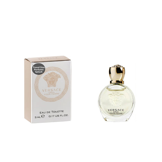 Versace Eros Pour Femme Mini Perfume Splash – 0.17 oz Travel Size