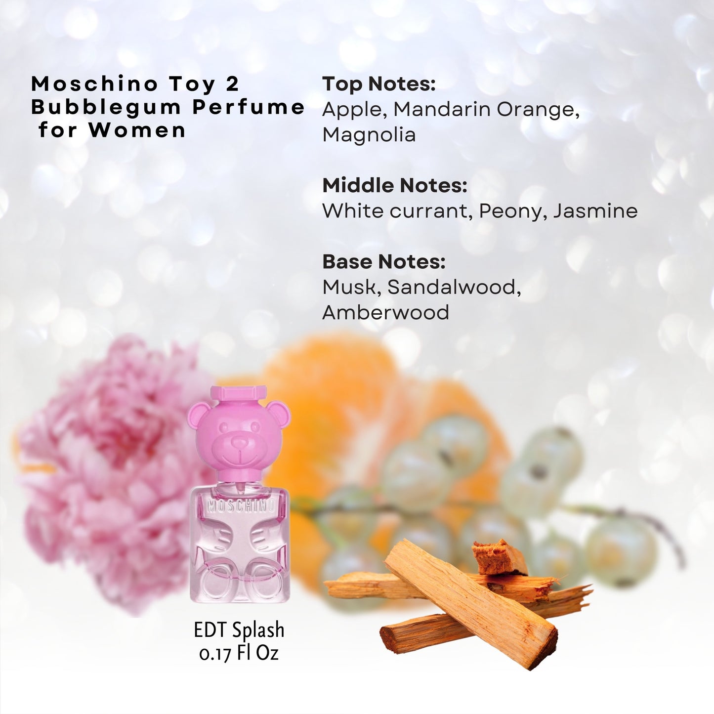 MOSCHINO Toy Mini Trio Gift Set for Women Toy 2 Eau de Parfum Mini Splash 0.17 oz, Toy 2 Bubblegum eau de toilette mini splash 0.17 oz, Toy Boy Eau de Parfum Mini Splash 0.17 oz