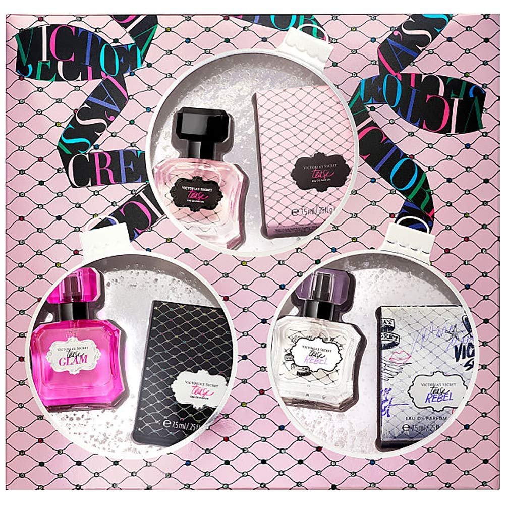 Victoria's Secret 3 Piece Eau De Parfum Mini Spray Gift Set for Women .25 oz.